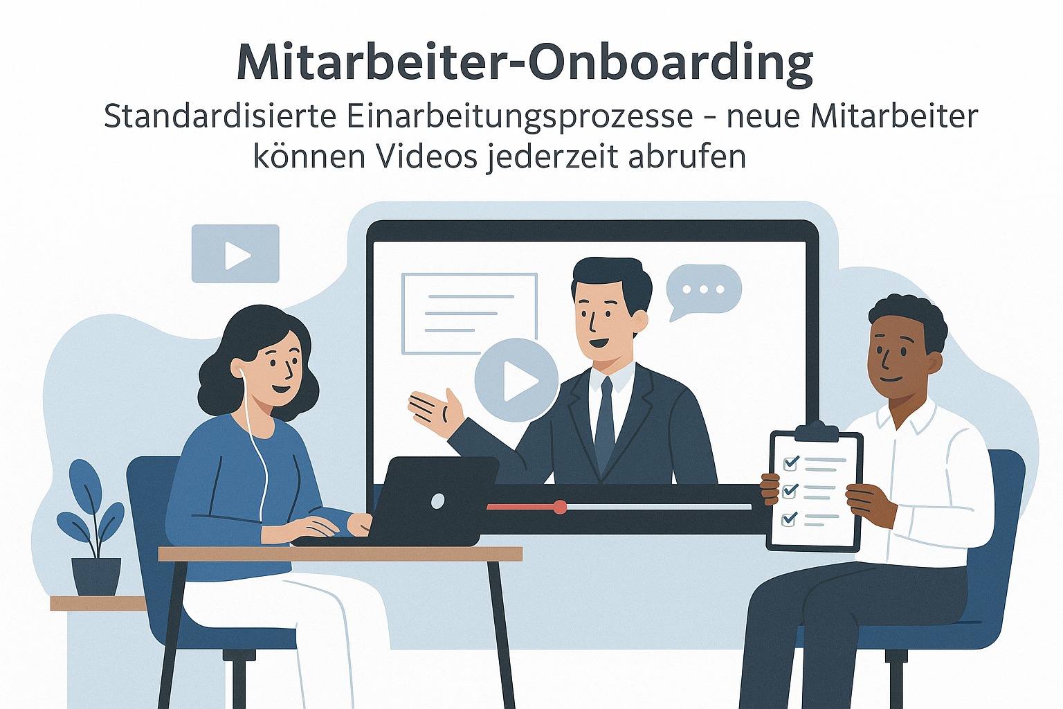KI-generierte Mitarbeiter-Onboarding Videos